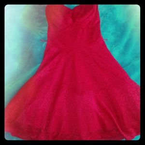 Short Burgundy/Red dress!